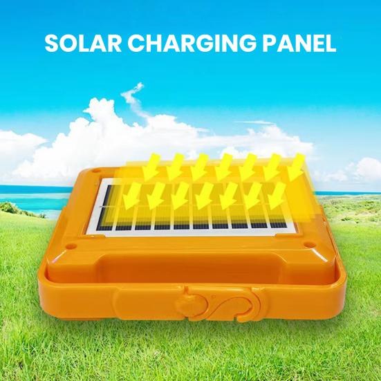 Portable Camping Flashlight USB/Solar Rechargeable LED Emergency Lamp with 6 Levels Adjustable Multifunctional Device Outdoor Tent Lamp Camping