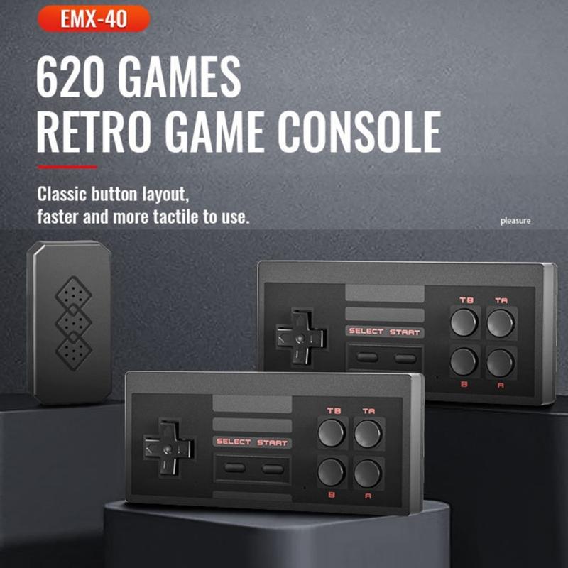 Retro 8 Bits TV Game Consoles Build In Classical Game & Double Strong Controllers Simple Operate for Family Entertainment