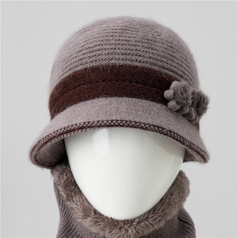 Middle-Aged And Elderly Mother Hat, Children'S Season Fleece Thermal Hat, Cold-Proof Knitted Hat For The Elderly, Old Lady Wool Hat For Women