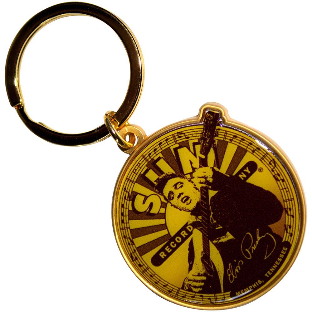 Sun Records Elvis Label Keyring