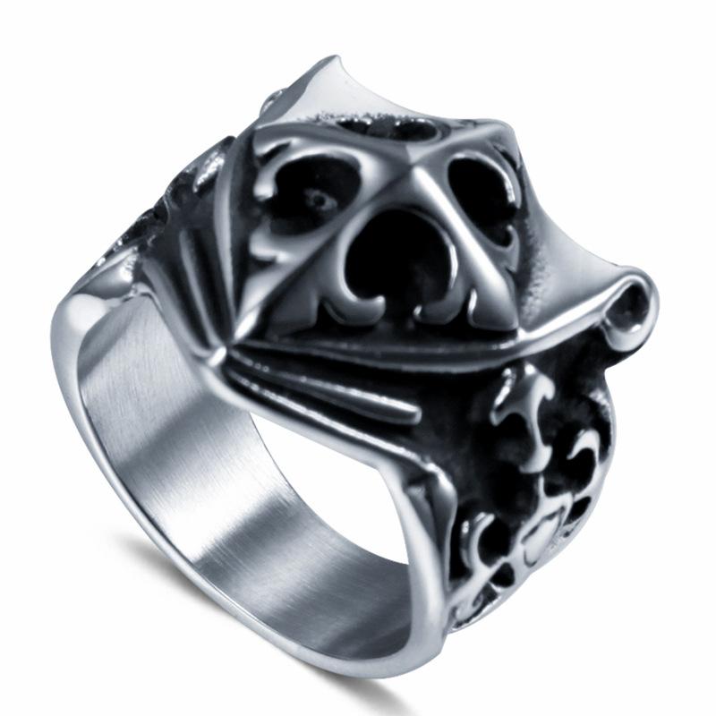 2026 Ring Vintage Military Ring Cross Ring Personalized Men s Titanium Ring 6