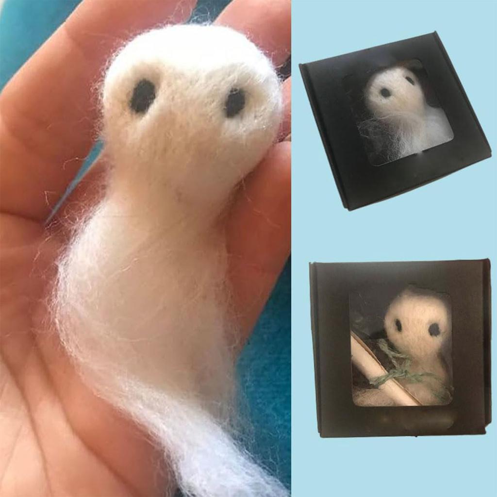 Adopt A Ghost Halloween Gift Box Spooky Pet Adoption Kit with Ghost Plush Toy for Kids Party Decor