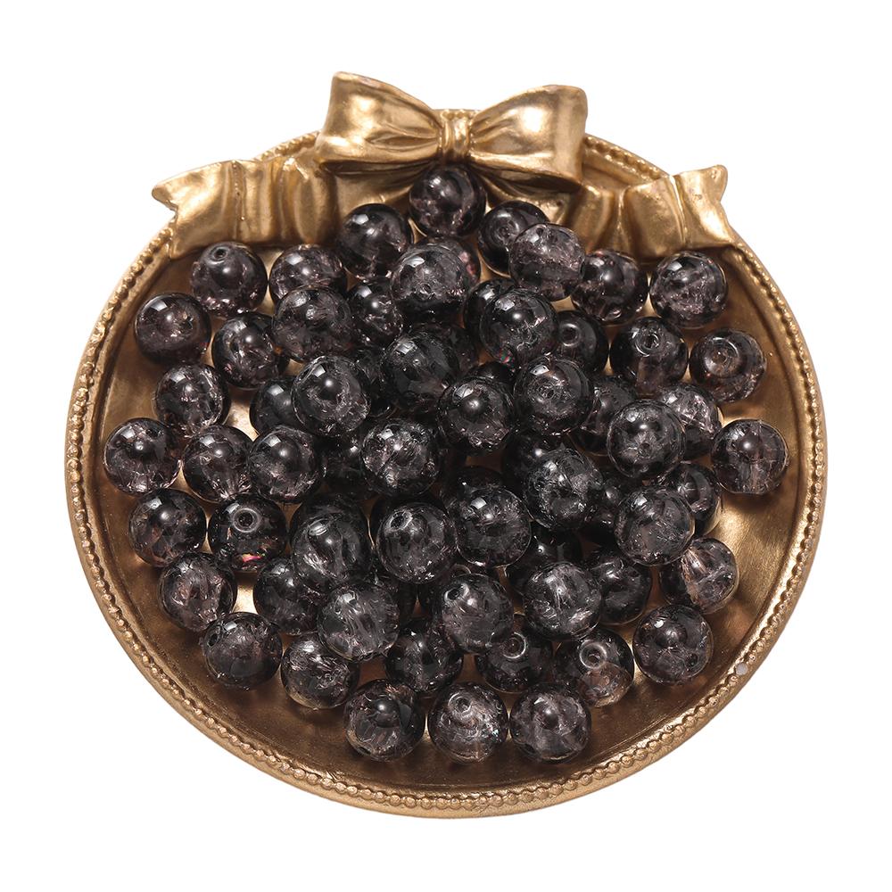 50 Stück/Los 10mm Glas Blumen Wasserwellen Perlen Abstandshalter Lose Perlen für DIY Handgemachte Armband Halskette Herstellung Zubehör