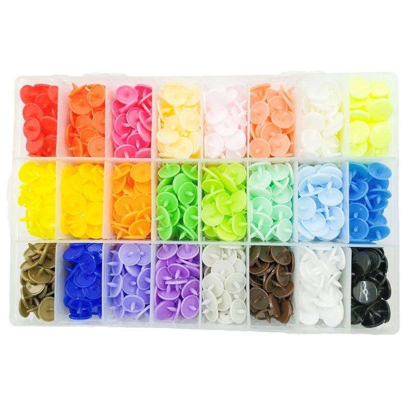 Colorful T5 Resin Snap Fasteners for Children's Installation - No-Sew Plastic Snap Buttons