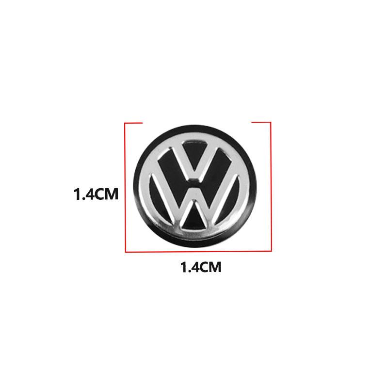 For VW Volkswagen Jetta MK5 Golf 5/10Pcs 14mm Car Key Emblem Stickers Auto Door Keyhole Logo Decals For Volkswagen VW GTI Golf A