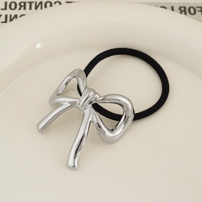 Minimalist Metal Hair Ring - New Korean Style High-End Ponytail Tie Rubber Band.