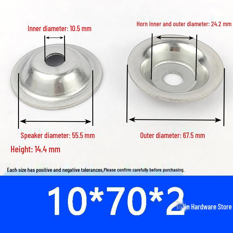 304 Stainless Steel Bowl Gasket with Washer for Adjustable Foot Cup and Recessed Hole Screw
