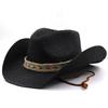 Western Cowboy Straw Hat Men and Women Outdoor Beach Hat Sun Hat