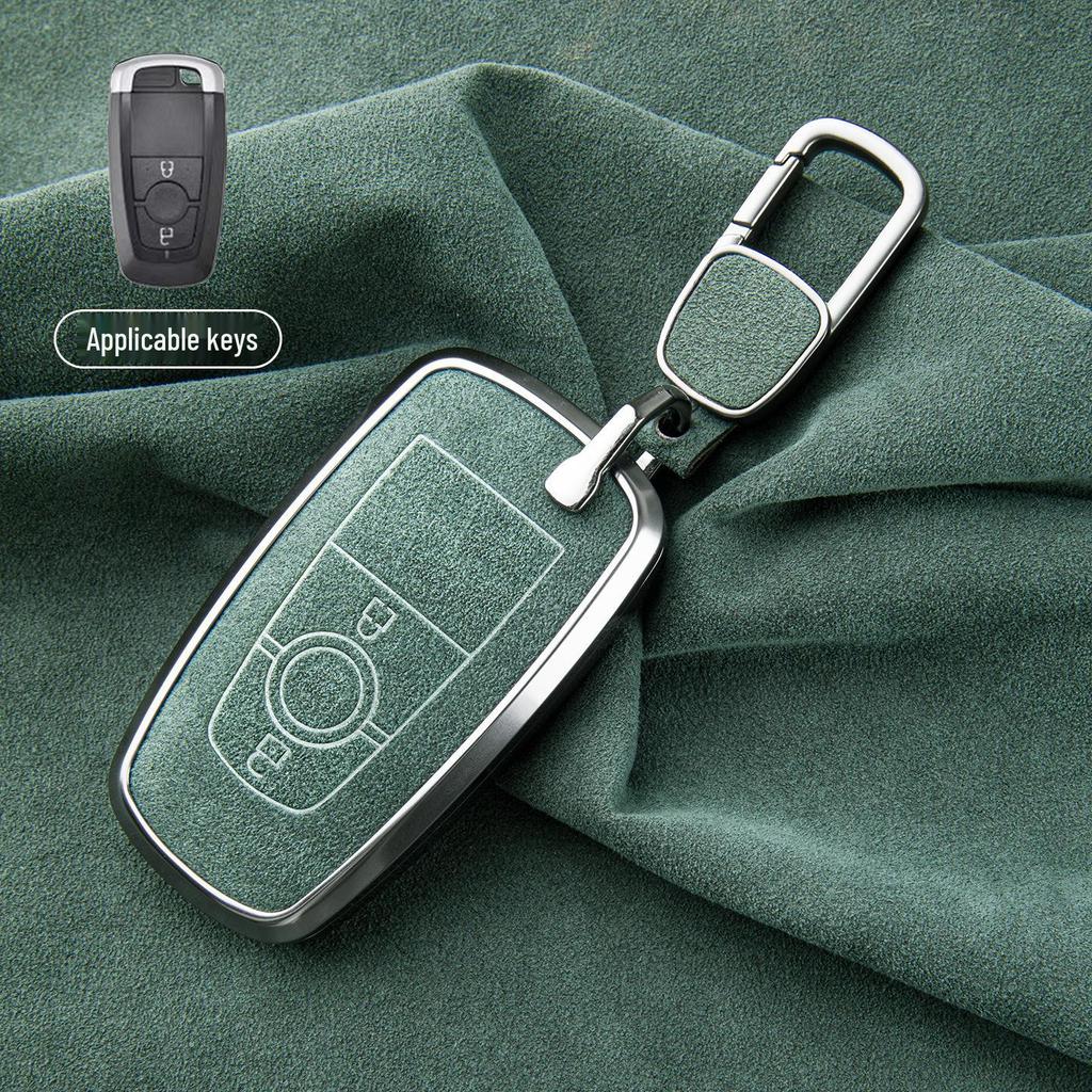 Premium Sheepskin Key Cover for Ford Explorer ST, Edge L, Mondeo EVOS