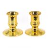 2pcs Gold Plastic Pillar Candle Base Holders For Electronic Candles Accessory
