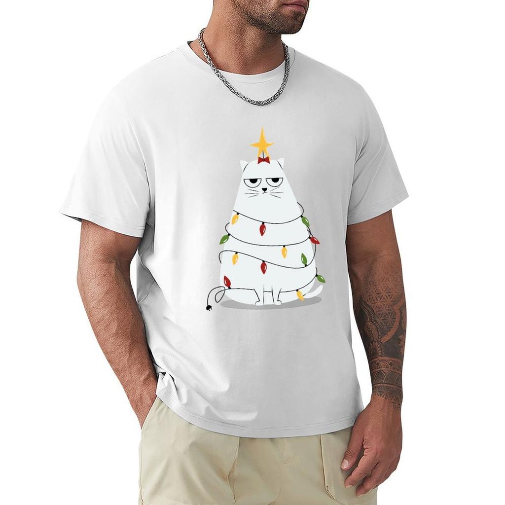 Grumpy Christmas Cat TShirt graphic t shirt vintage essential t shirt oversizeds fashion shirts mens graphic tshirts hip hop