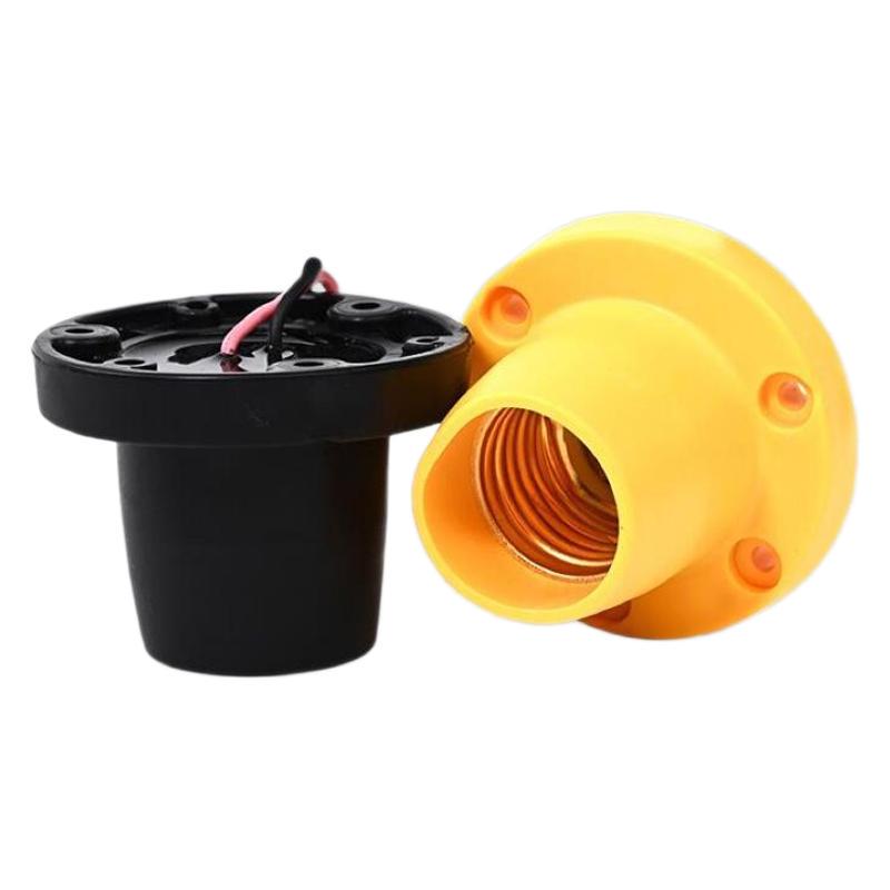 E27 Outdoor Waterproof Pure Copper Lamp Holder with Silicone Wire