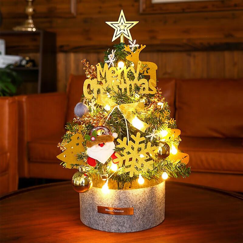 

XiangLeMei 60cm Gold Christmas Tree Set