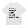 Women's Minimalist Wisdom T-Shirt White 100% Cotton Unisex Plus Size Tee