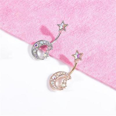 [Onm] Onm Love Me Moonbyul Piercing Pępka 2 Rodzaje Srebrny Różowe Złoto (S9594212)