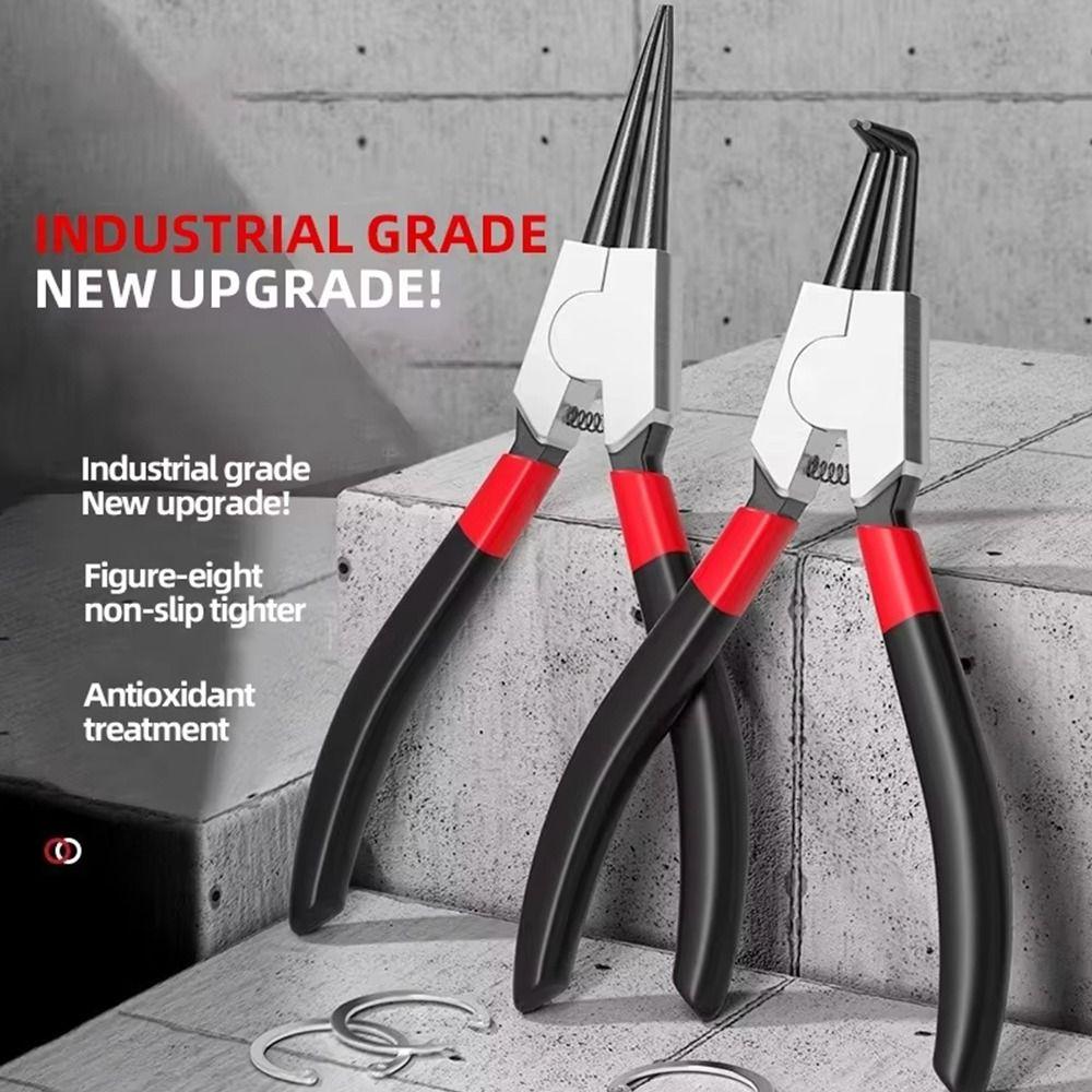 1 Stück 5/7/9 Zoll Zange mit gerader Spitze zum Entfernen, Einbauen, Abziehen von Sicherungsringen, Wellen