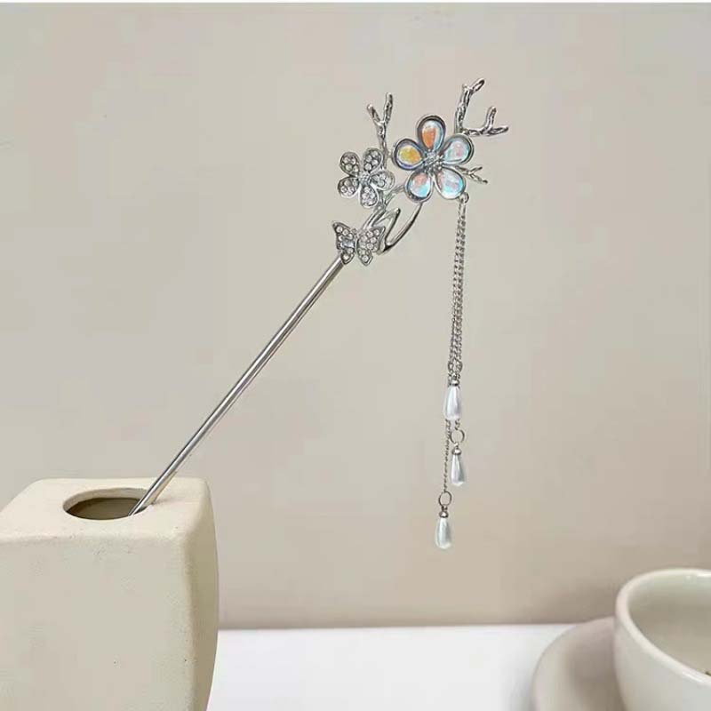 Vintage Chinese Style Hairpins Handmade Hair Stick Women Metal Hair Fork Hair Chopsticks Woman Girls Jewelry Accessories