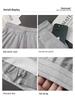 Elegant Mature Women's Solid Color High Waist Drawstring Bodycon Skirt-Pants