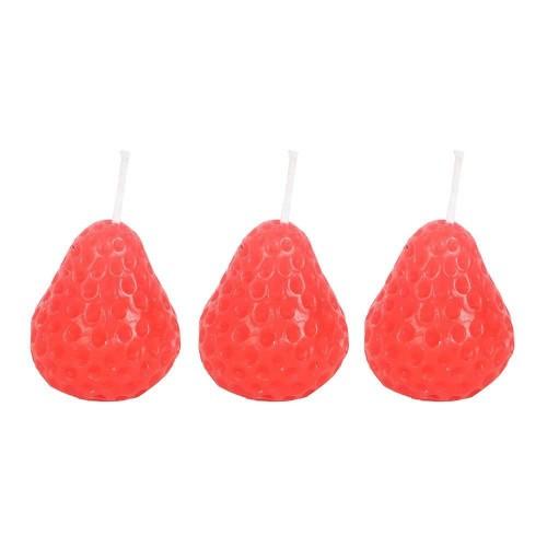 Something Different Strawberry Candles (Pack of 3)