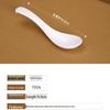 White Melamine Canteen Soup & Rice Spoons, 10-Pack