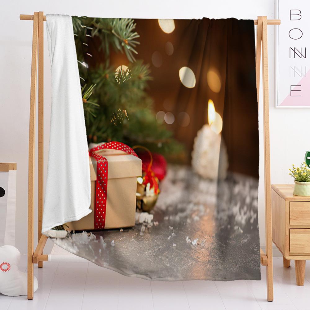 Flaneldecke Schlafzimmerdecke Europäische und Amerikanische Decke Digitaldruck Weihnachtsdecke Schlafzimmer