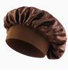 Wide-brimmed high-elastic satin nightcap, women's beauty salon hair care hat, confinement chemotherapy cap