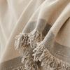 Large Couch Cover Leisure Relax Beach Towel White Travel Rug Tassels Linen Nordic Sofa Throw Blankets Outdoor Camping Picnic