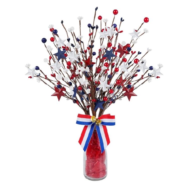 Premium Plastic Artificial Berries On Stems Multifunctional Seasonal Display Item Celebratory Table Centerpieces
