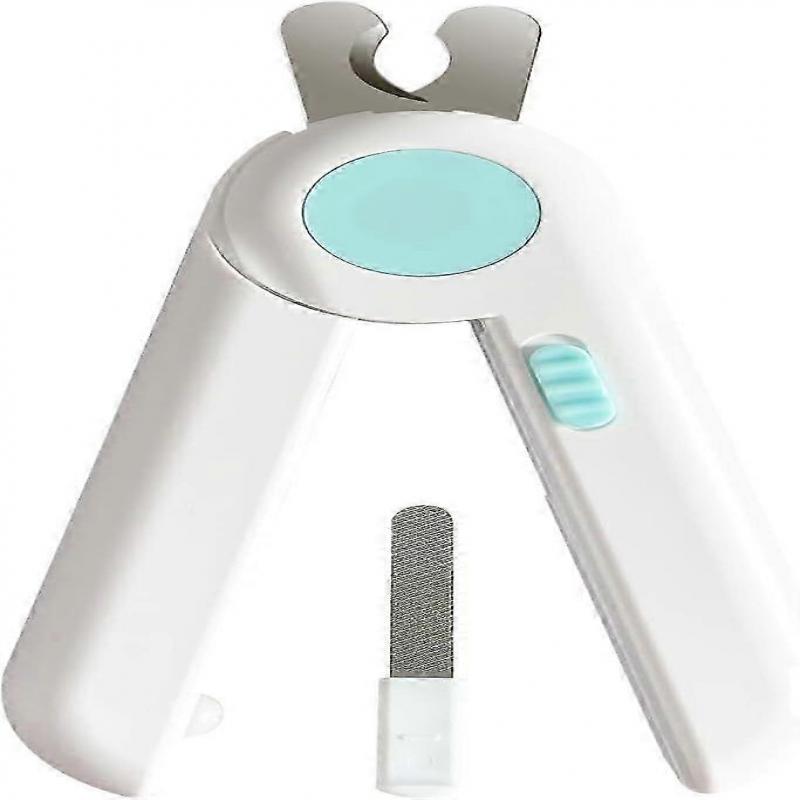 Pet Nail Clipper with LED Light and Nail File, Dog Claw Trimmer with Bright Light To Avoid Excessive Cutting - Pet Grooming Tool for Tiny Dog Cat Kitt