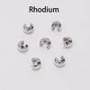 50-100pcs 3 4 5 Mm Gold Crimp Round Covers End Beads Bracelet Necklace Stopper Spacer Beads For DIY Jewelry Making Accessories