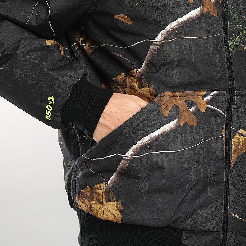 Converse Real Tree Reversible Jacket Leaves Printing Asia Sizing 'Black' Men's 10020223A01