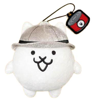 The Battle Cats Gamatoto Expedition Team Mascot 2 Approx. 11cm (ExpertSilver Hat)
