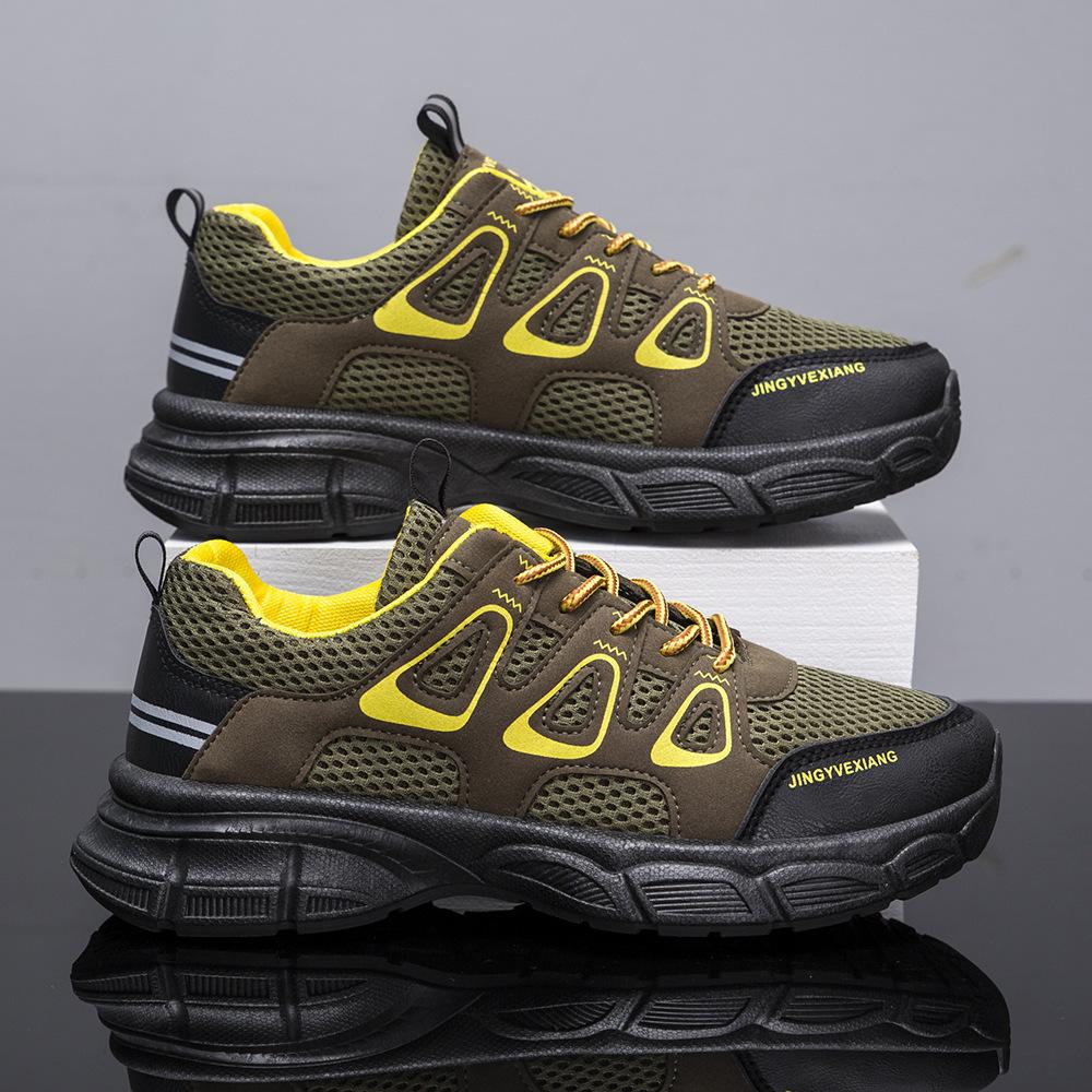 

Spring and summer new hiking shoes foreign trade breathable men s shoes young students sports shoes trendy cool dad shoes men 44