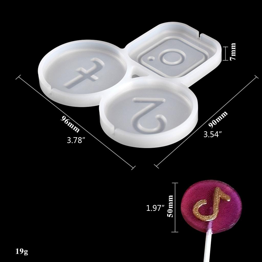 Cute Lollipop Silicone Mould DIY Jelly Mold Candy Molds Fondant Mold Chocolate Molds Fudge Cake Decorating Baking Gadget