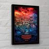 Stranger Things 4 Hawkins Town Framed Poster