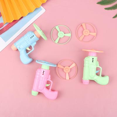 Létající bambusová vážka Létající talíř Zbraň Létající disk Venkovní hračka Odpalovač