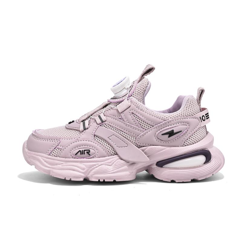 

Новые туфли для девочек, популярные детские спортивные туфли Net Red, туфли для мальчиков, детские туфли на мягкой подошве среднего и большого размера 33 фиолетовый