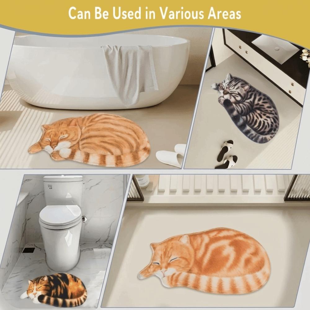 Wear Resistant Design Simulation Cat Floor Mat Living Room Tea Table Bedside
