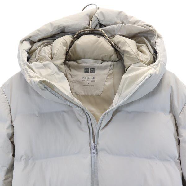 Uniqlo Seamless Down Jacket M Ivory 311-400511 Men's Used