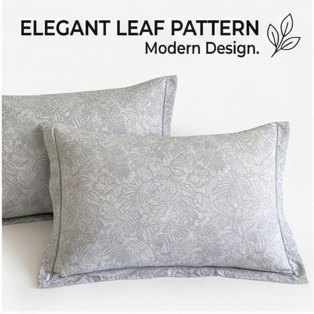 Grynos medvilnės šlifuotos lovos komplektas - Pilnas keturių dalių komplektas, įskaitant visą medvilnę sudarančius paklodę ir užvalkalus pagalvėms - Trijų dalių patalynės komplektas