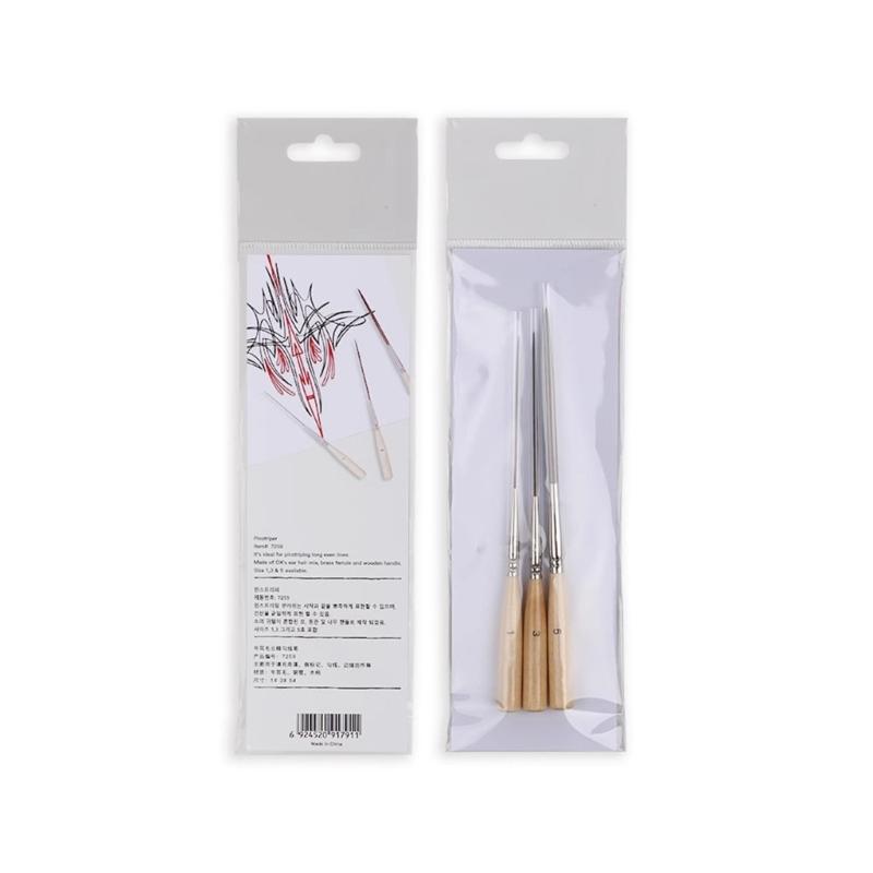 Professional Detail Paint Brush with Long Tip for Watercolor Oil Acrylic Gouache Painting Illustrations Model Figurine