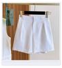 Summer 2025 Women's Chinese Style White Lace Cotton Linen Vest & Shorts Set