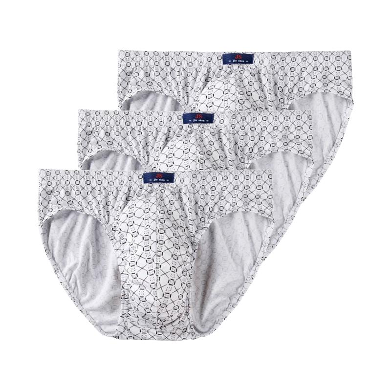 3 ks Pánské spodní prádlo Bavlněné kalhotky Pohodlné slipy Potisk Spodky Chlapecké spodní prádlo Prodyšné kalhotky L XL 2XL 3XL 4XL 5XL
