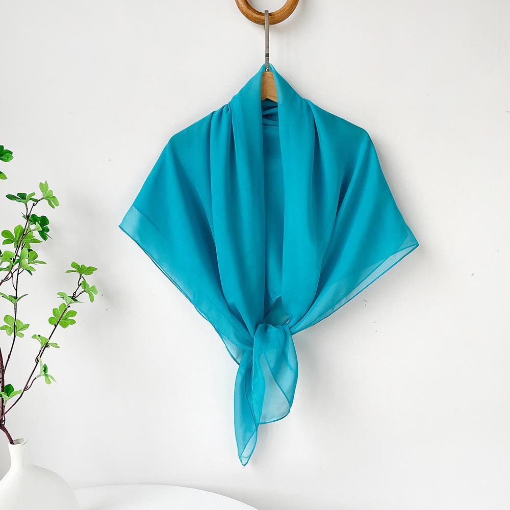 

Шелковый шарф большой квадратный шарф высокое качество атласный шифоновый платок ближний восток головной платок женский шарф 110*110cm