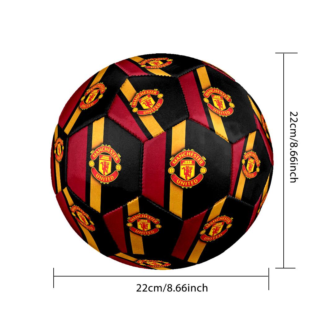 Manchester Crest Size 5 Football Machine Sewn Indoor/Outdoor Training and Matches Ideal for Soccer Enthusiasts Distinctive Home Decor And Party Gift