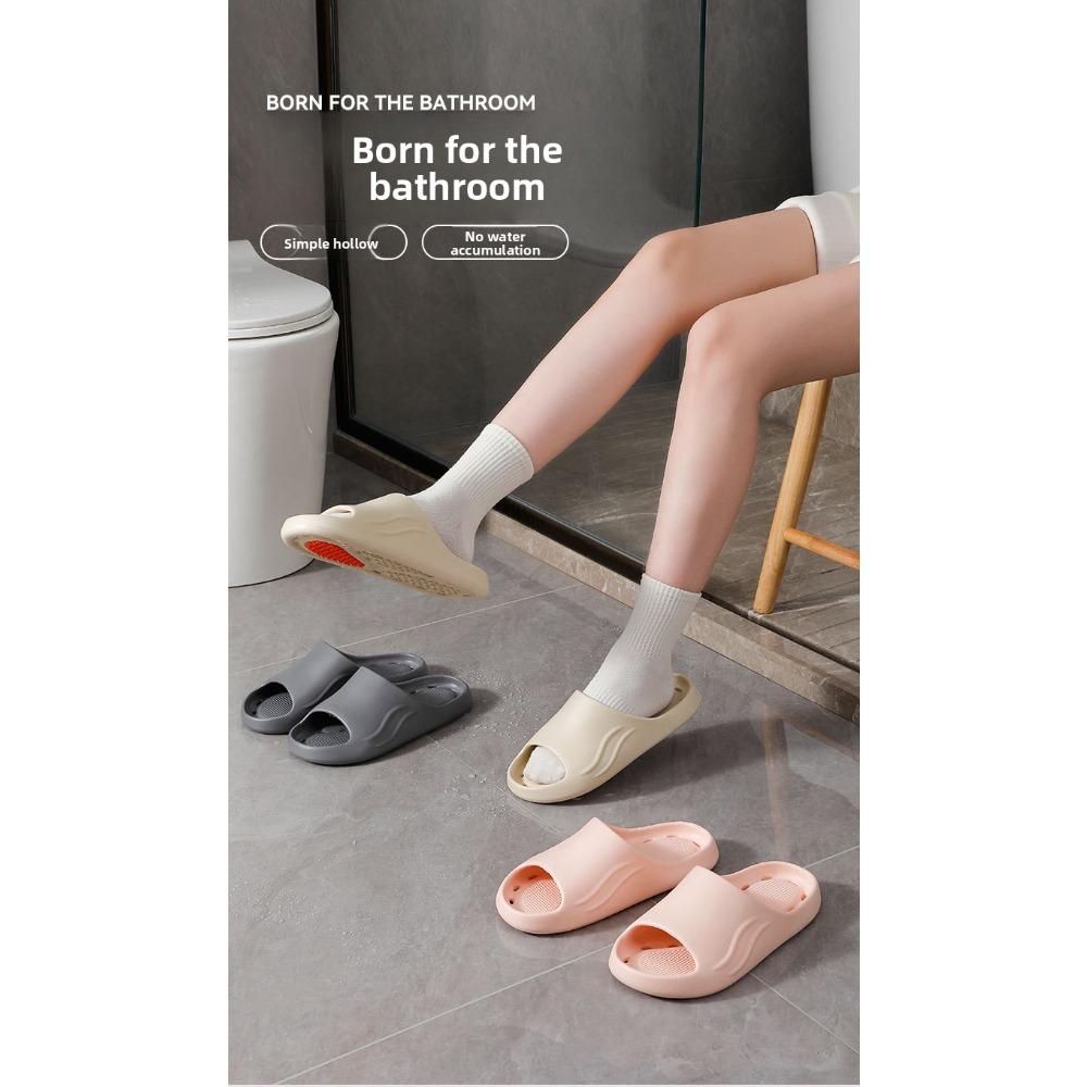 Anti Slip Water Leakage Slippers for Men's Indoor Home, Home Hotel Hollow Bathroom Slippers, Shower Slippers