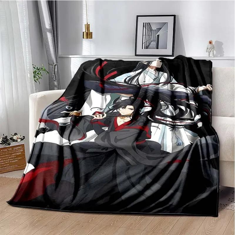 Anime Grandmaster of Demonic Cultivation Flannel Warm Soft Throw Blanket Mo Dao Zu Shi Sofa Blanket Picnic Blanket Girls Gift
