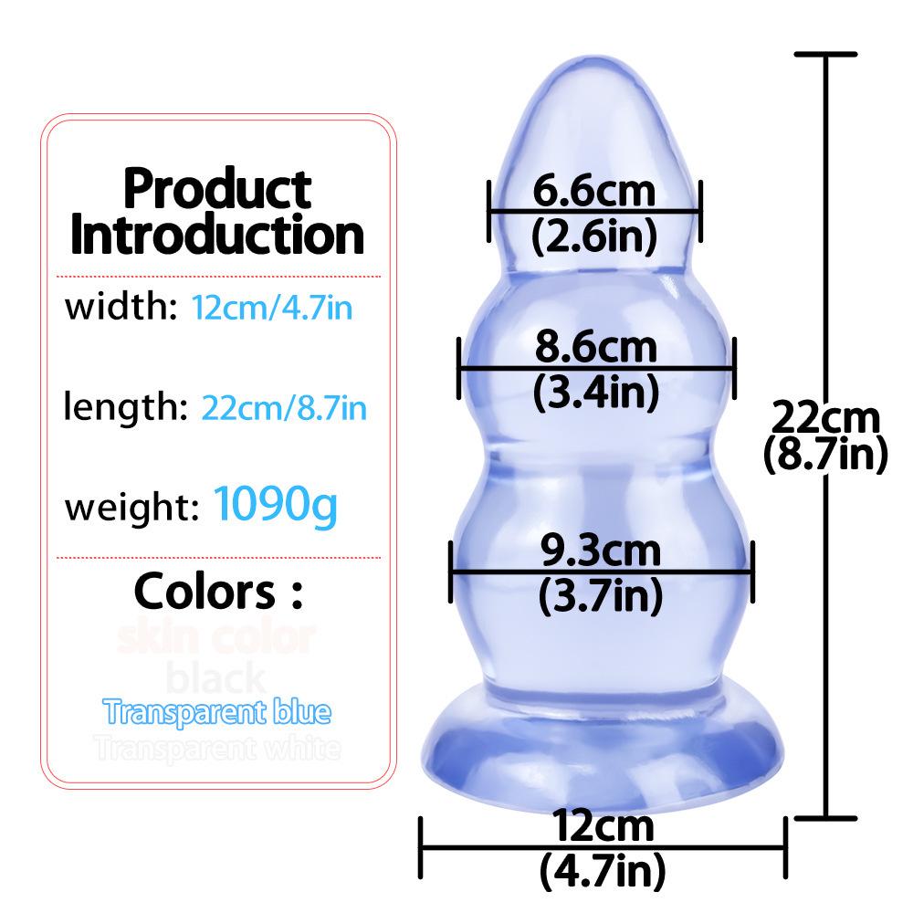 Extra-Large Anal Dilator: 9-Model Collection for Gay Fisting, Thickened PVC