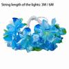 Fiber Optic LED Optic Fairy Light Simulation Lantern Strings Christmas Decoration Atmosphere Lights Artificial Flowers for 3V