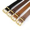 Versatile Women Waist Belt Luxury Design 3.3cm Waistband Retro Suede Leather Belt  Jeans Decoration